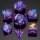 Captured Magic Sharp Resin Dice - Purple